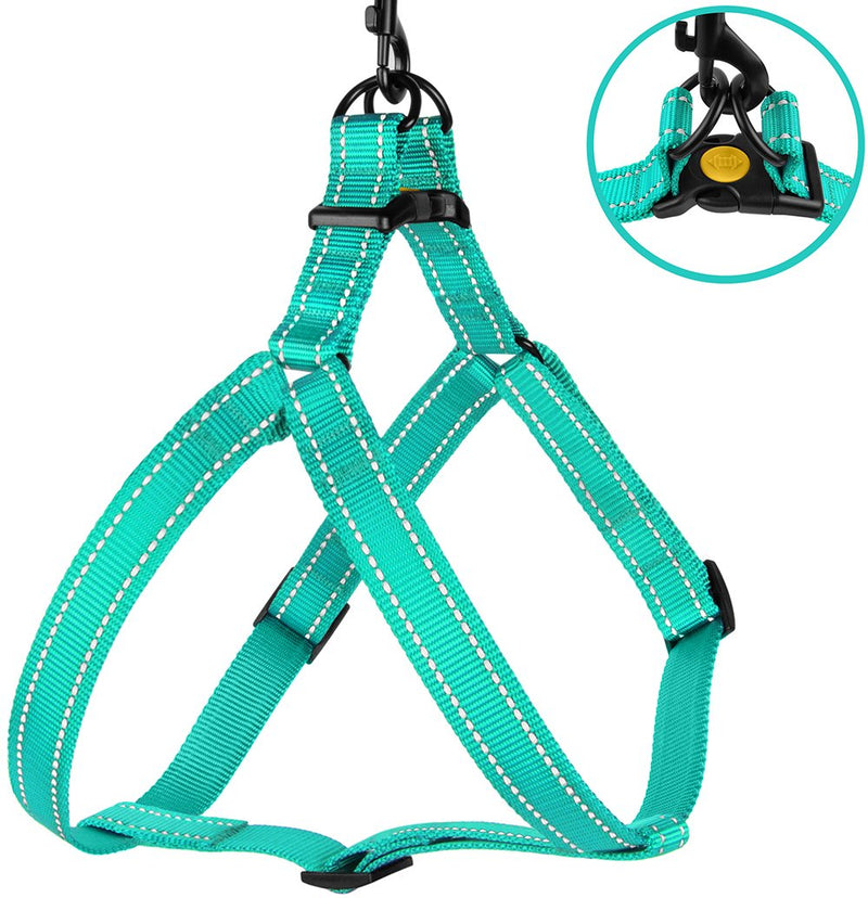 [Australia] - CollarDirect Reflective Dog Harness Step in Small Medium Large for Outdoor Walking, Comfort Adjustable Harnesses for Dogs Puppy Pink Black Red Purple Mint Green Orange Blue 