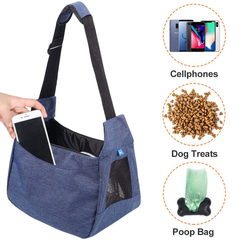 COOLBEBE Adjustable Pet Dog Sling Carrier for Small Dogs Cats Blue - PawsPlanet Australia