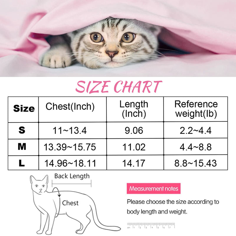 Coppthinktu Cat Recovery Suit, Professional Cat Surgery Recovery Suit for Abodominal Wounds and Skin Diseases, Recovery Suit for Cats to Prevent Secondary Infection and Anti Licking Wounds Small - PawsPlanet Australia