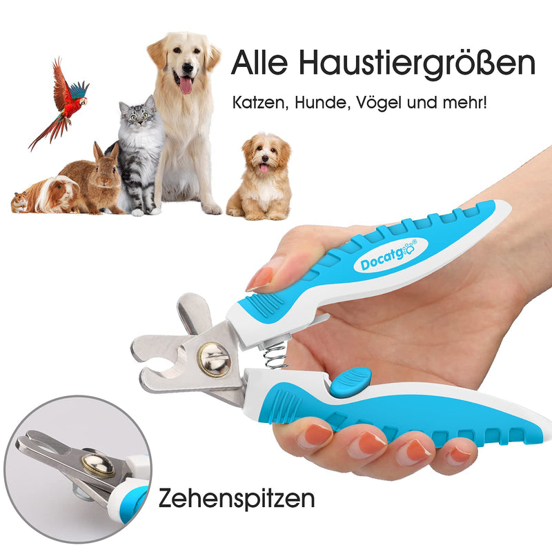 Docatgo Dog Nail Clippers, Cat Nails Clipper Pet Claw Clippers Professional Rabbit Cutters Nail with Safety Guard and Free Nail File, for Large and Small Breeds Animals - PawsPlanet Australia