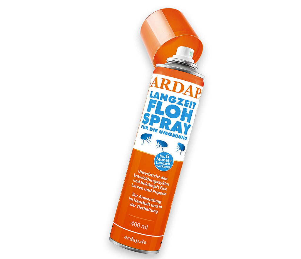 ARDAP long-term flea spray 400ml for the environment - For use in the household and in animal husbandry - Fights eggs, larvae and pupae - Effective protection for up to 6 months 400 ml - PawsPlanet Australia
