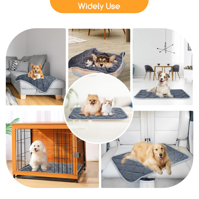 Nobleza Self-heating blanket for cats and dogs, pet heat mat, washable puppy thermal blanket, self-heating winter heat dog mat, dog non-slip heat blanket, size M 60 x 45 cm, L 60 x W 45 x H 1 cm - PawsPlanet Australia