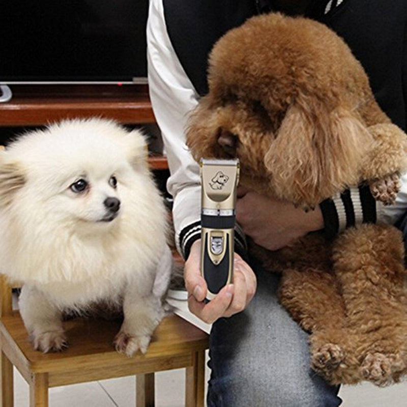 [Australia] - yuxufeng BaoRun Pet Dog Grooming Clippers Professional Rechargeable Cordless Hair Clippers with Comb Low Noise for Small Medium Large Dogs Cats Black-1 