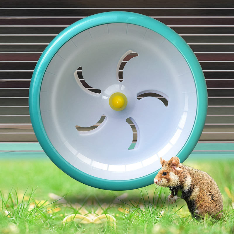 Hamster Wheel,Super Silent Hamster Exercise Wheels,Silent Spinner,Hamster Wheels,Silent Spinner Hamster Wheel Adjustable Stand Hamsters Exercise Wheels,Quiet Hamster Wheel 7inch Rat Wheel (Blue) - PawsPlanet Australia