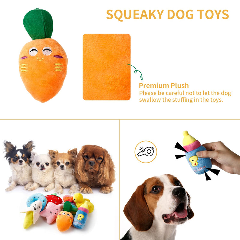 Toozey Puppy Toys, Colorful Dog Toys Small Dogs, Cute Puppy Toys for Teething Small Dogs, Non-Toxic and Safe Ropes Puppy Teething Chew Toys 12 Pack Dog Toys - PawsPlanet Australia