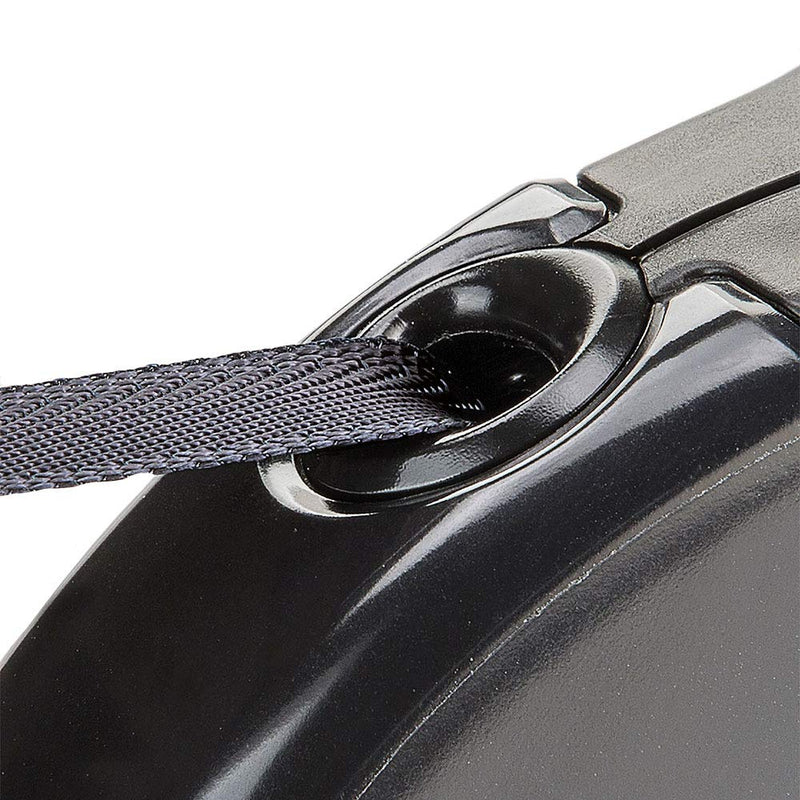 Ferplast dog leash for medium-sized dogs, retractable leash for dogs AMIGO TAPE M, extendable webbing, 5 m, max. 25 kg, black - PawsPlanet Australia