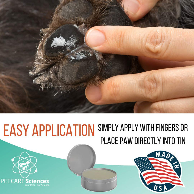 [Australia] - PET CARE Sciences Dog Paw Wax, Nose Cream and Dog Paw Balm. Protects, Soothes and Repairs Delicate Paws and Snouts, Protection, Vanilla Scent, Made in The USA, 2 Oz Tin 