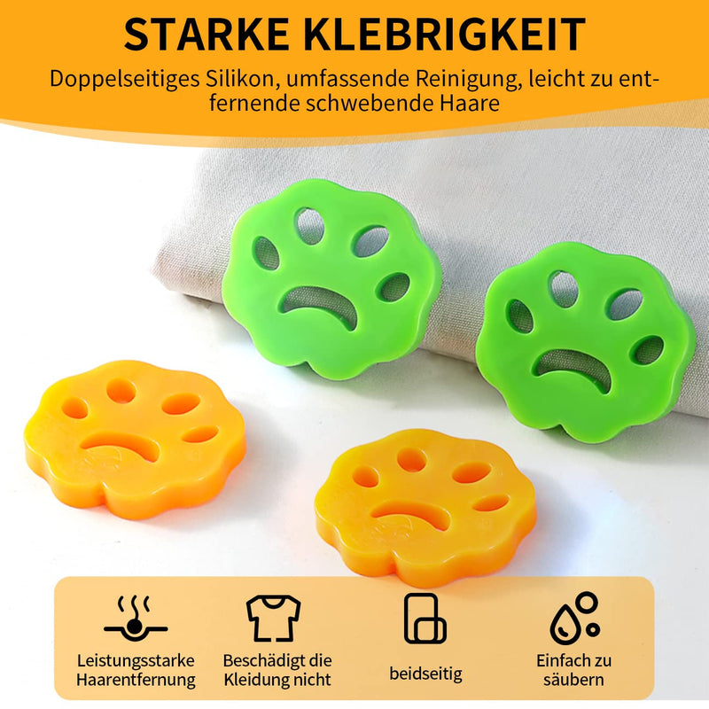 NANQUAN Pet Hair Remover Washing Machine, 4 Pack Laundry Hair Catcher Washing Machine, Cat Hair Remover Washing Machine, Pet Hair Lint Paw for Dog Hair, Cat Fur and All Pets 4 Pack - PawsPlanet Australia