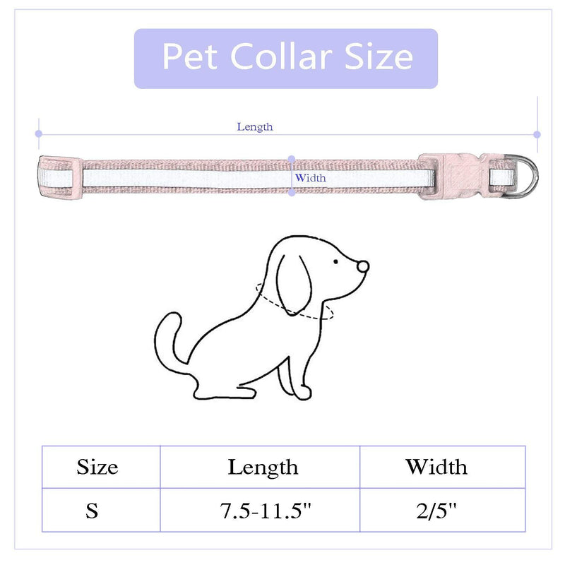 [Australia] - RYPET Puppy ID Collars 12 Pcs - Soft Nylon Adjustable Reflective Identification Collars for Newborn Pets Style 1 