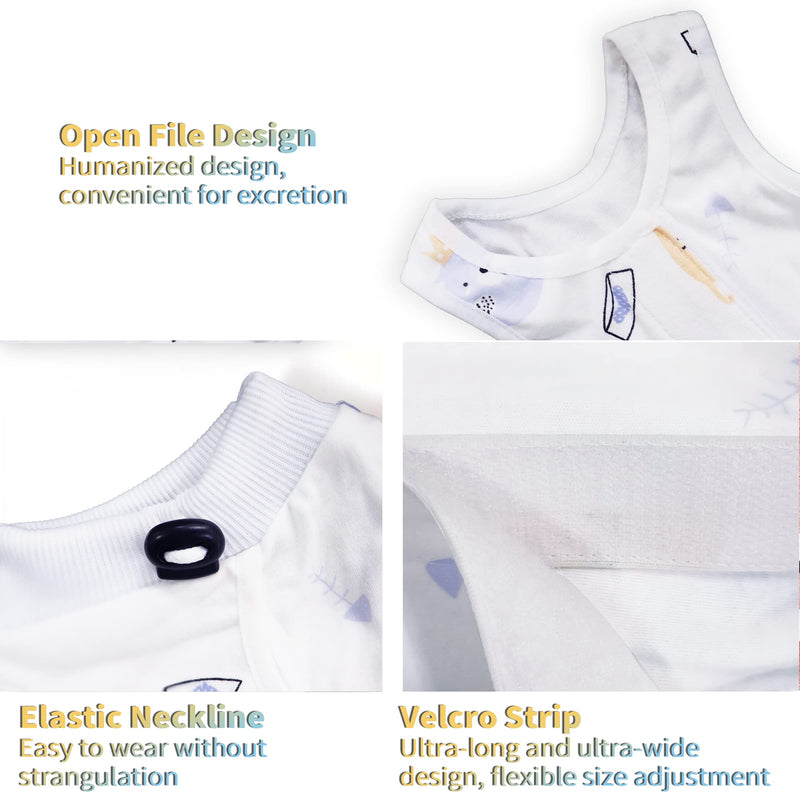 CGLRybO Cat Bodysuit After Surgery Castration Pet Medical Surgical Shirt Surgery Recovery Suits for Cats (Style:Cat, S) Style:Cat - PawsPlanet Australia