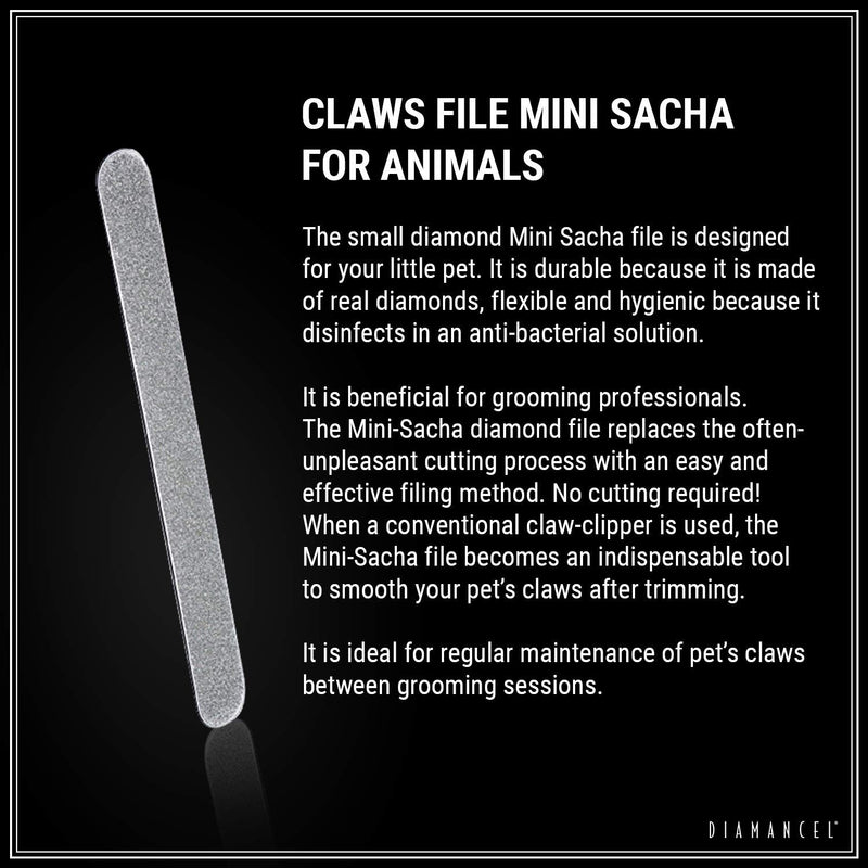 [Australia] - DIAMANCEL - MINI SACHA: Professional Pet Nail File for Use on Small Pets Between Grooming Sessions 