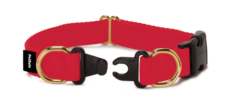 [Australia] - Petsafe KeepSafe Break-Away Collar, Prevent Collar Accidents for your Dog or Puppy, Improve Safety, Compatible with Leash Use, Adjustable Sizes Red Large (1 inch) 