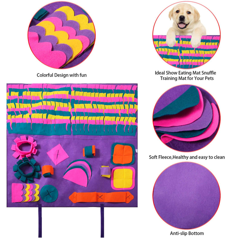 PJDH Dog Sniffing Carpet, Large Pet Mats for Dogs, Soft Pet Nose Work Odor Snuffle Mat - PawsPlanet Australia
