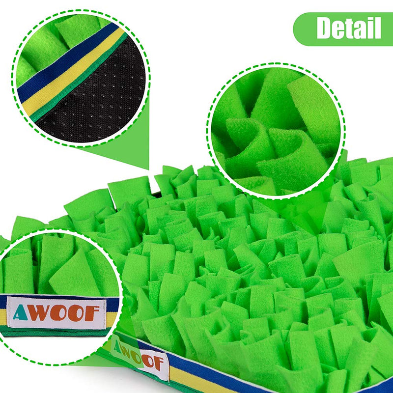 AWOOF Snuffle Mat for Dogs, Non-Slip Puppy Interactive Toy-Dog Puzzle Toys Pet Dog Feeding Mat for Training & Slow Eating, Encourages Natural Foraging Skills of Small Medium Pets & Relieve Stress - PawsPlanet Australia