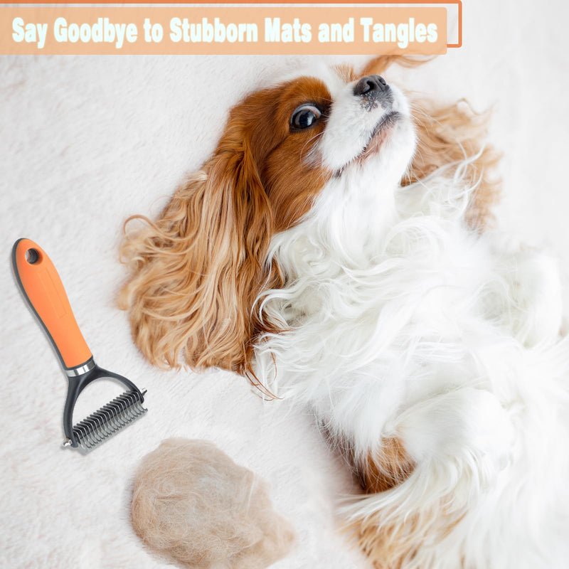 Duuclume Grooming Set, Professional Dog & Cat Dematting Comb for Shedding for Long & Short Hair Pet, Pet Nail Clippers & Trimmer for Beginners, Grooming Tool for Puppies & Kittens - PawsPlanet Australia