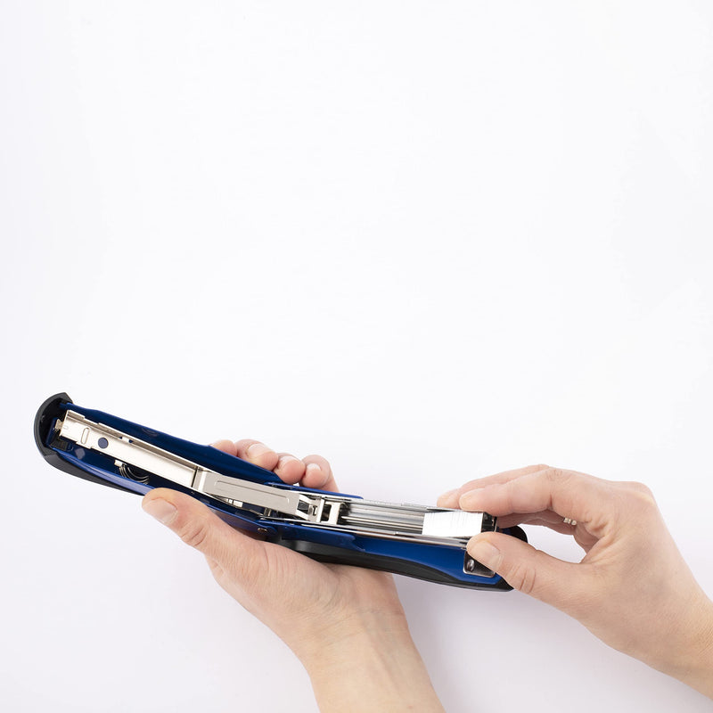 D.RECT 3019 metal stapler - metal stapler, office stapler, table stapler - stapler 30 sheets - stapler for office - stapler for the desk 104034, blue/black single pack - PawsPlanet Australia