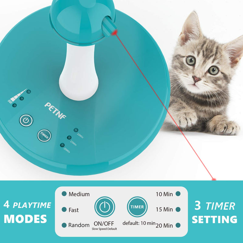 [Australia] - Newest Cat Laser toy,Upgraded Interactive Tumbler Laser Toys for Pet,Automatic Electronic Cats Pets Kitten Chaser Toy with Laser Indoor,4 Speed Modes,3 Timer Settings,Irregular Circle,Safe Material 