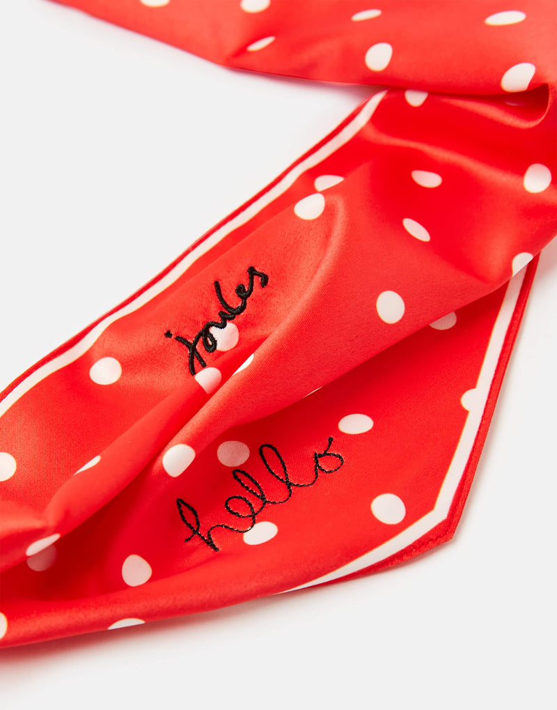 Rosewood Joules RED HELLO POLKA DOT NECKERCHIEF - PawsPlanet Australia
