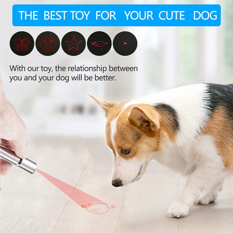 Cat Pointer Toys for Indoor,Funny Pointer Pet Toys with USB Charging ,Red UV Flashlight Cat Toys ,Indoor and Outdoor Toys for Dogs and Kittens, Including 3 Functions and 5 Patterns. - PawsPlanet Australia