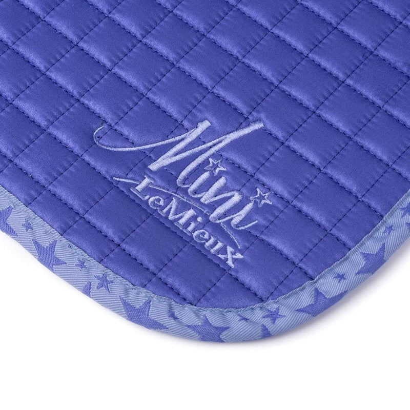 LeMieux Mini Jump Horse Riding Suede Square Saddlepad - Bluebell - PawsPlanet Australia