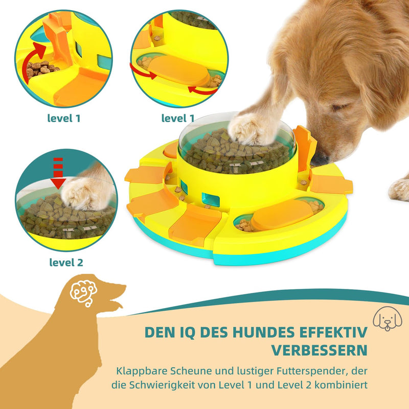 Dufuso dog toy intelligence, dog intelligence toy for dogs small/medium/large dogs toy intelligent level 2 (medium) A-blue - PawsPlanet Australia