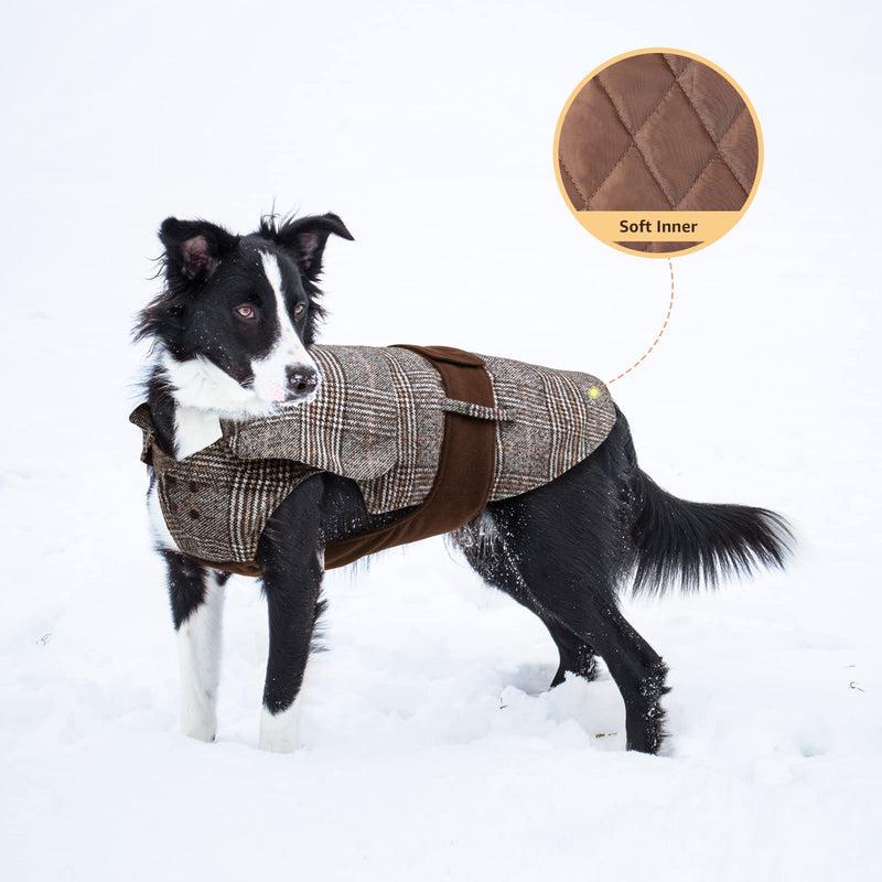 Dog Coat - Jacket Dog Winter Coat, Cold Weather Dog Coat Warm Dog Jacket for Medium Large Dogs As Shown L - PawsPlanet Australia