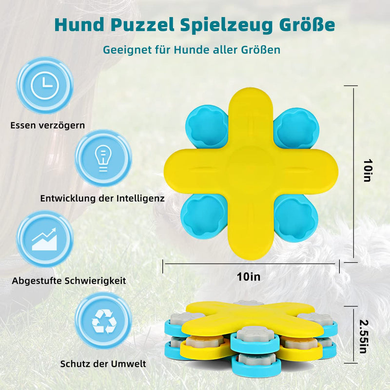Sulie Tech Dog Toy Intelligence, Dog Toy Indestructible, Food Toy Dogs, Thinking Toy for Small, Medium and Large Dogs, Improve Dog Intelligence, Dog Food Puzzle Feeder - PawsPlanet Australia