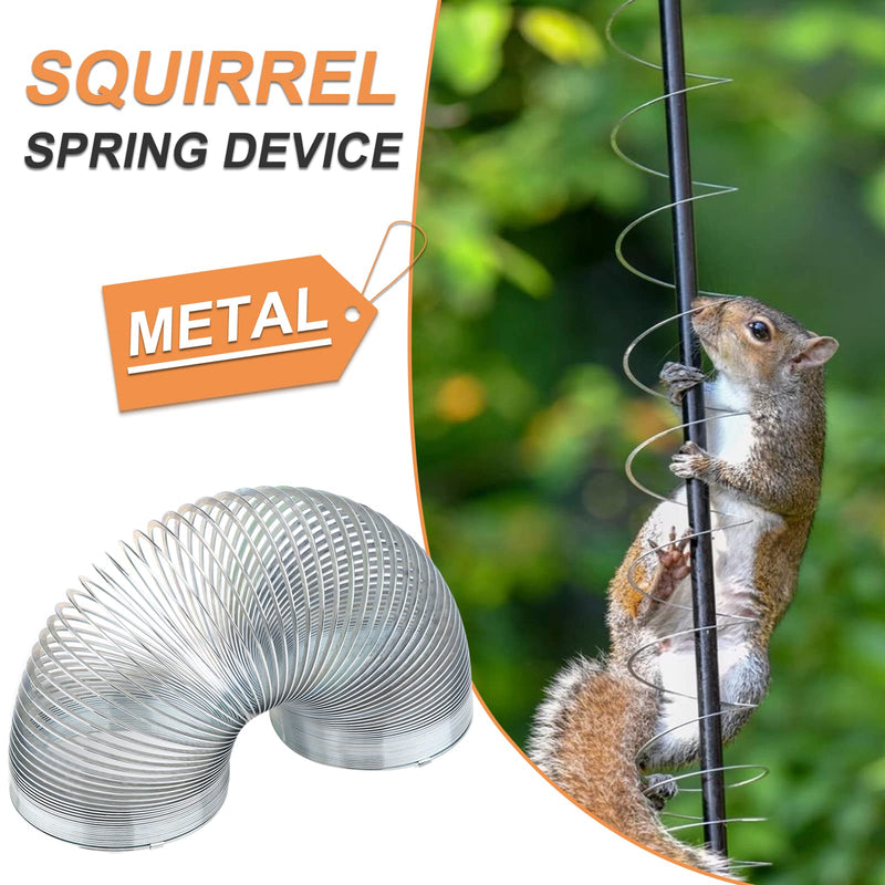 6.5cm Squirrel Proof Spring Squirrel Proof Wild Bird Feeder Large Metal Walking Spring Anti-squirrel Bird Feeder Wrap Around Squirrel Proof Spring Bird Feeder Protector for Outdoor Bird Feeder Device - PawsPlanet Australia