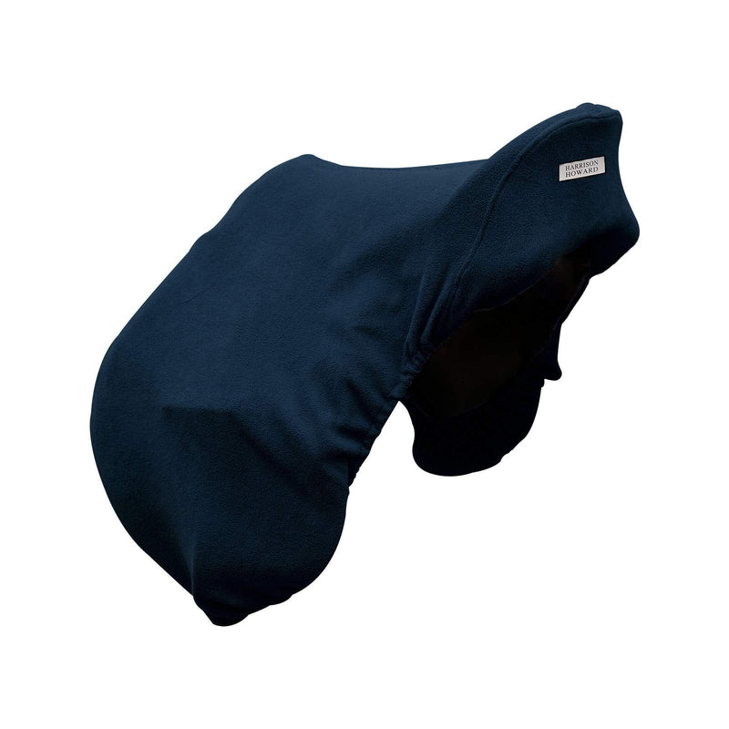 Harrison Howard Essential Fleece Horse Saddle Cover for Drassage Horse Saddle-Navy Navy - PawsPlanet Australia