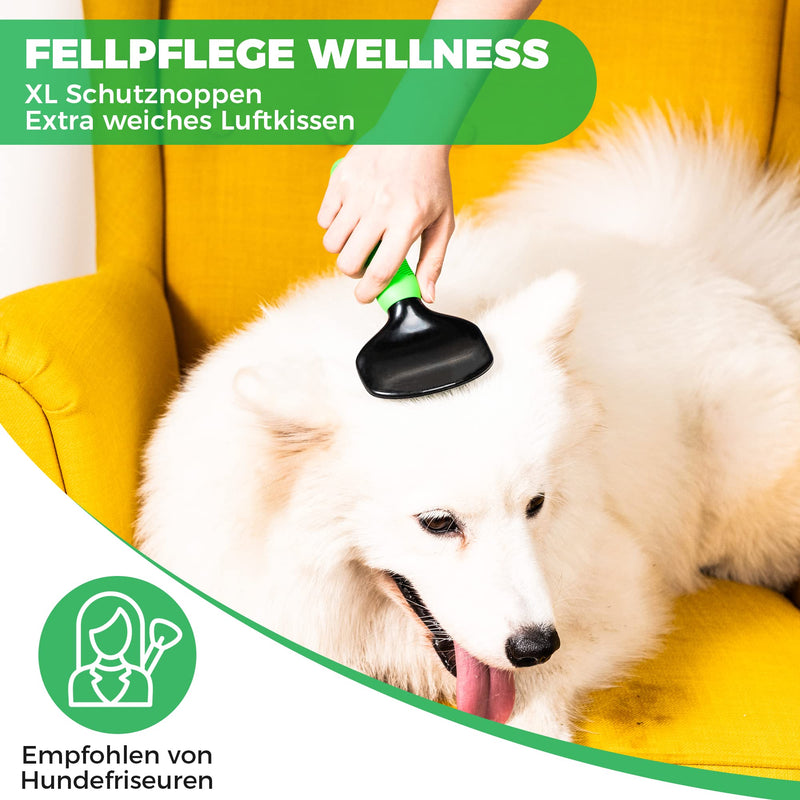 Test grade: Very good - Soft brush improved version I Gentle grooming for dogs, puppies, cats, rabbits, hamsters I + Free e-book care manual size M - PawsPlanet Australia