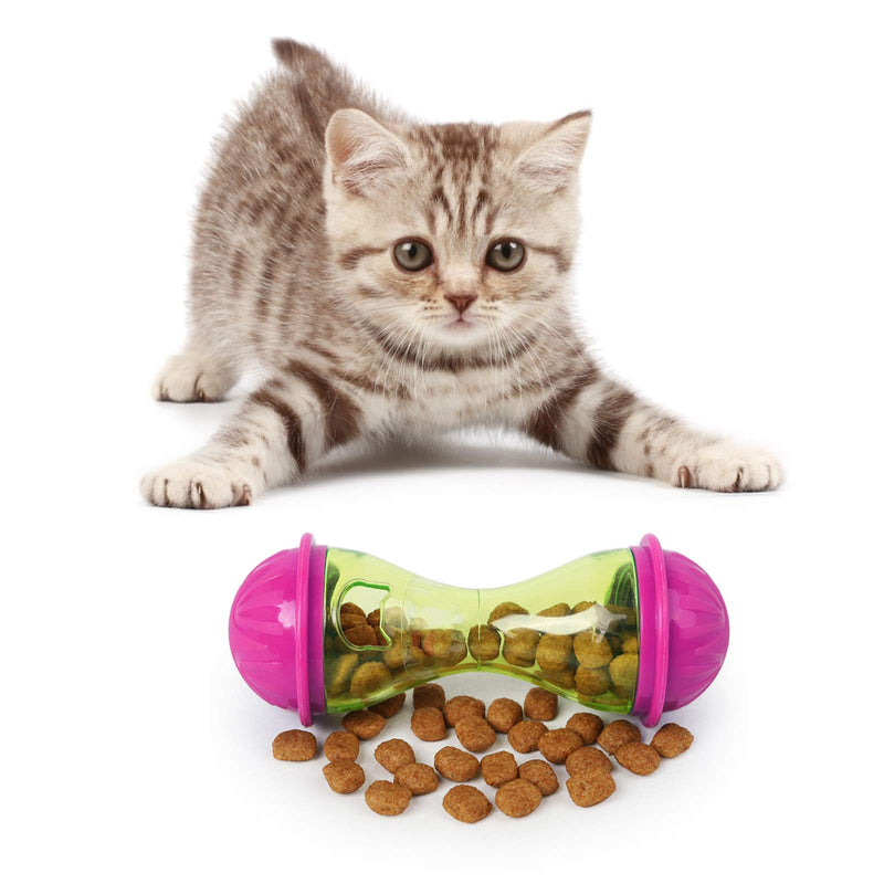 3 Pcs Cat Feeder Toy, Cat Interactive Toy Food Dispenser Training Ball for Improve Pet Cats IQ - PawsPlanet Australia