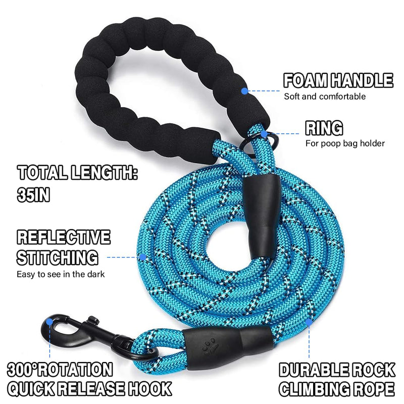 Palwin Double Leash for 2 Dogs, Double Dog Leash, Classic Dog Leashes, for Two Dogs, Adjustable Shock-Absorbing Bungee Reflective Leash for Dogs Small Medium and Large Running Training - PawsPlanet Australia