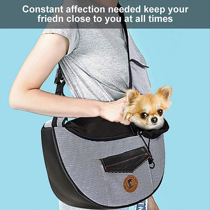 Zuukoo Pet Carrier, Dog Sling Bag Puppy Hands-free Sling Travel Carrier Bag with Adjustable Strap For Small Pets Perfect for Walking, Traveling or Daily Use - PawsPlanet Australia