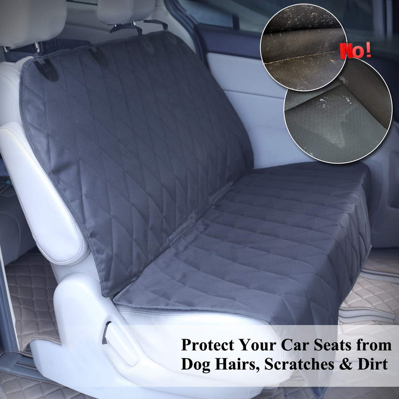 VIVAGLORY Dog Seat Covers, No-skirt Design Back Seat Protectors for Small & Large Cars, SUVs & MPVs, Quilted 600D Oxford Pet Seat Cover, Black, L Large (width 145cm) - PawsPlanet Australia