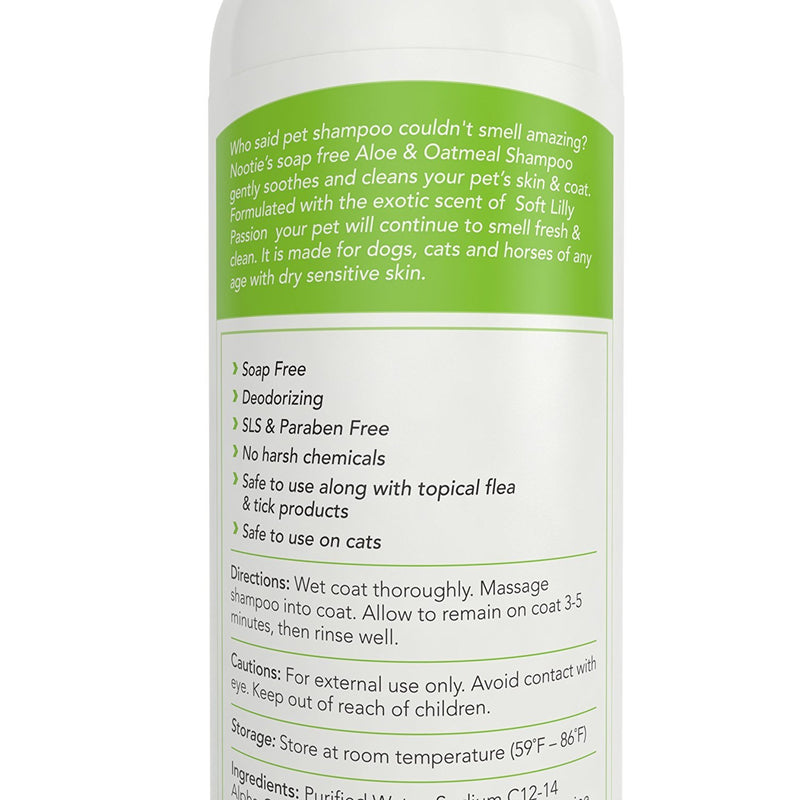 [Australia] - Nootie ❶ Dog Shampoo with Soothing Aloe Best for All Pets Including Dogs, Cats, and Horses - 100% All Natural Deodorizing Soap Free Formula Provides Itchy Skin Relief - 16 Oz. 