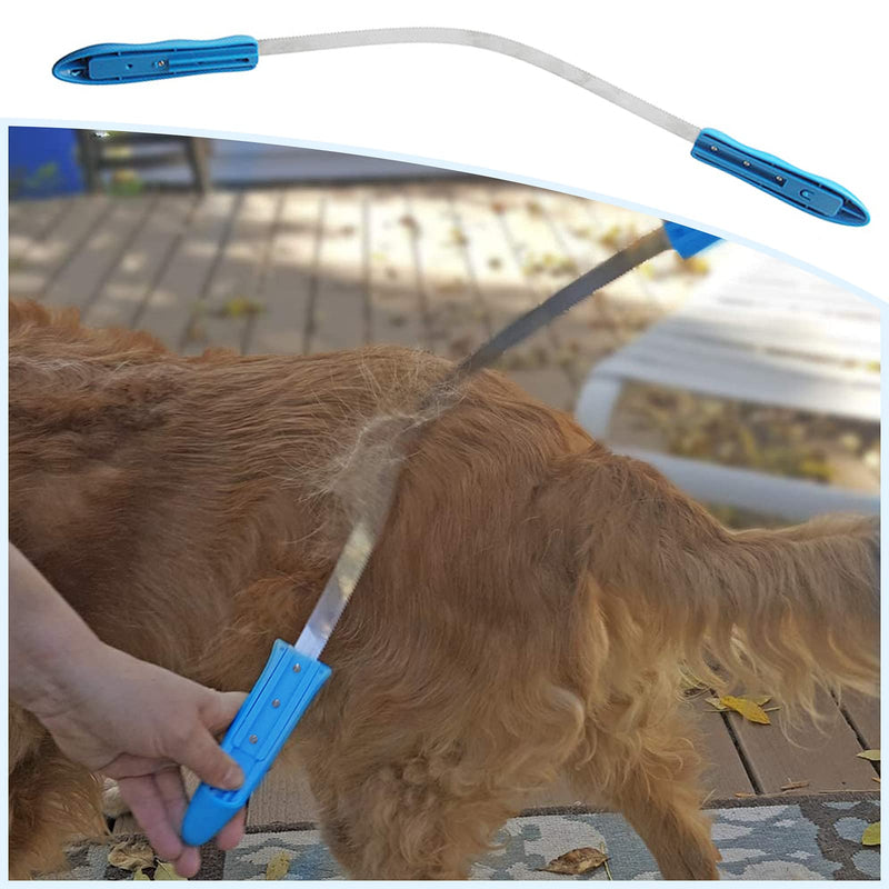 Dual-Sided Dog Shedding Blade, Blade for All Dog Coat Types Dogs Shedding Brush with Stainless Steel Blade - PawsPlanet Australia