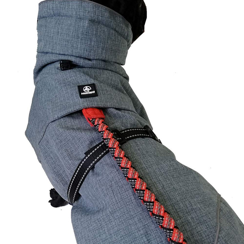 Croci Hiking Coat For Dogs, Waterproof For Dogs, Winter Padded Coat, Thermofleece Lining Everest Grey,Size 35cm - 194g 35 cm - PawsPlanet Australia