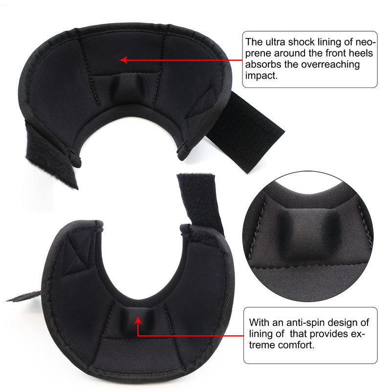 Equusecured Horse Bell Boots - Overreach Boots for Horses - Durable Hoof Boot Pair for Horses - Bell Boot for Maximum Protection and Comfort - Multiple Sizes for Every Horse Age Black Large - PawsPlanet Australia