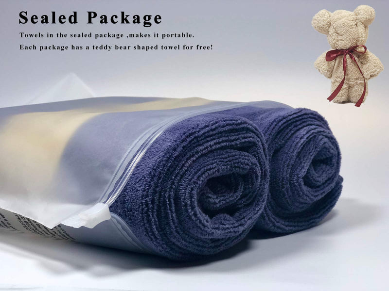 IEDASING'S CHOICE Microfiber Towels 2 Pack, Super Absorbent, Quick Drying, Machine Washable, Suitable for Dog Puppy Pet Bathing, Beach and Multi-Use, 31inch, Sealed Package - PawsPlanet Australia