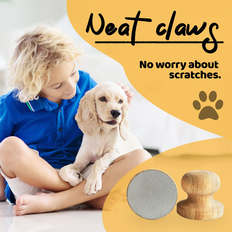 Ivtivfu Dog Nail File, Dog Claw Scratching Board, Dog Nail File Board Scratching Board, Fearless Metal Surface File Boards for Sensitive Dogs, Dog Training Accessories - PawsPlanet Australia