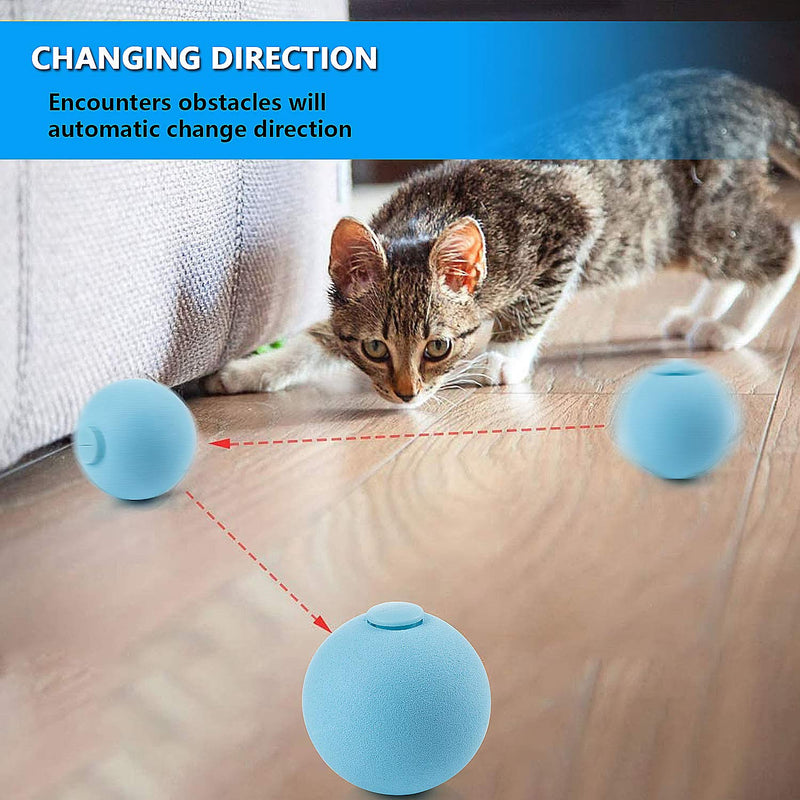 [Australia] - PAKESI Cat Toy Ball, 3PACK, Including Frog, Cricket, Bird Three Kinds of Calls for cat Gravitational Ball, Built-in Catnip 