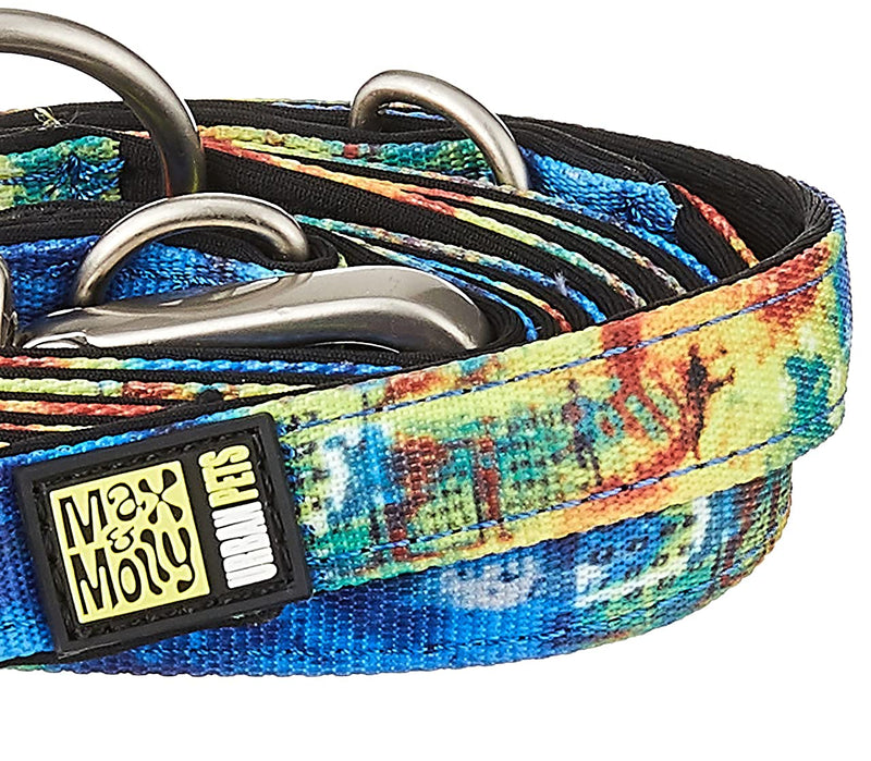 Max & Molly Multi-Functional Dog Lead in Various Sizes and Designs S Rio Blue - PawsPlanet Australia