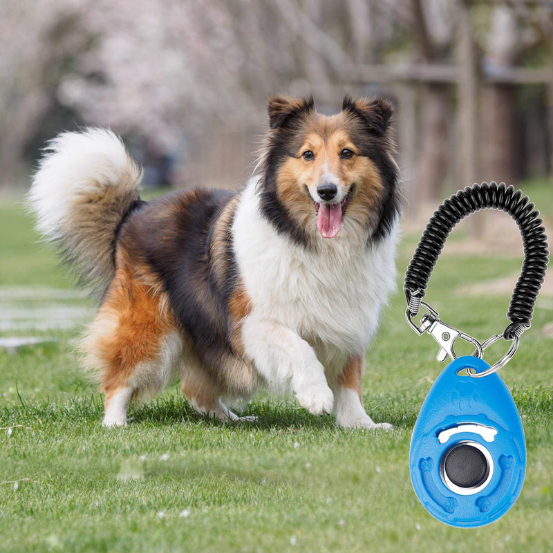 MaoXinTek Dog Training Clickers with Wrist Strap, Effective Pet Training Tools for Puppy or Cat Behavioral Training 4-Pack Colorful Sound Easy to Use Practical Button Clicker - PawsPlanet Australia
