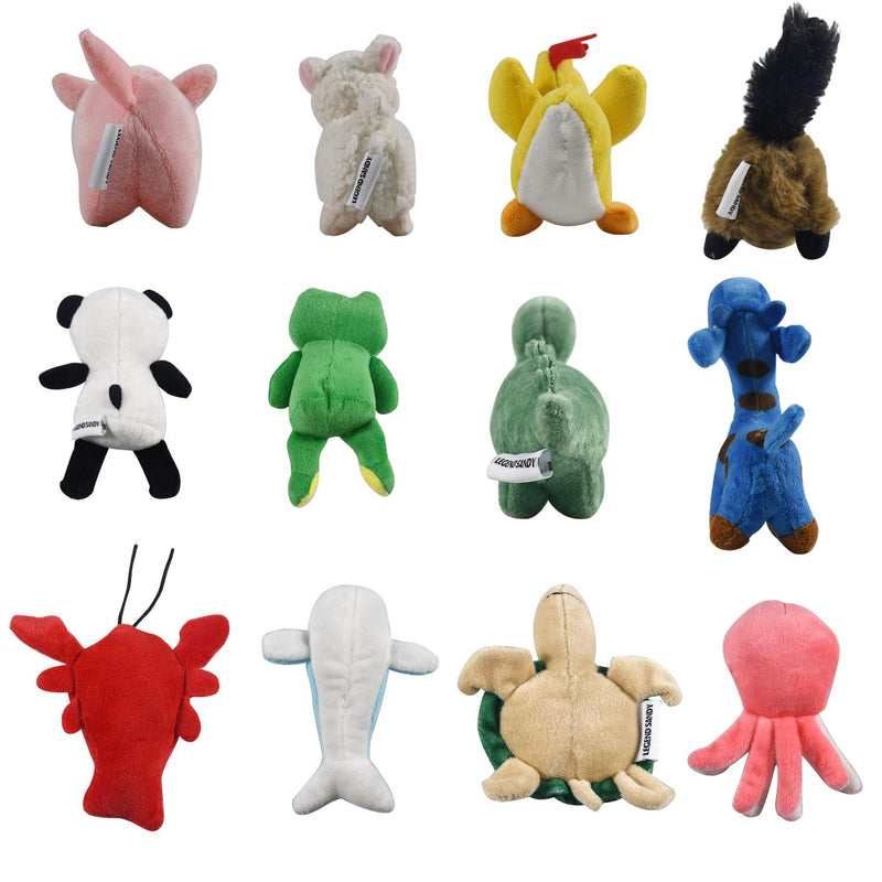 Squeaky Plush Dog Toy Pack for Puppy, Small Stuffed Puppy Chew Toys 12 Dog Toys Bulk with Squeakers, Cute Soft Pet Toy for Small Medium Size Dogs - PawsPlanet Australia
