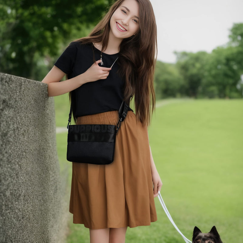 PUPPIOUS Dog Treat Pouch ‚Äì Treat Pouches for Pet Training with Poop Bag Dispenser ‚Äì 3-Pocket Training Treat Pouch ‚Äì 2 Ways to Wear ‚Äì Crossbody Treat Bag Waist Pouch for Kibbles, Treats, Toys - PawsPlanet Australia