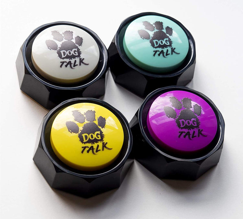 Recordable Training Buzzers - Dog & Puppy Speech Training Buttons. Easily Train Your Dog To Press Buttons And Voice What They Want… (Pack of 4) - PawsPlanet Australia