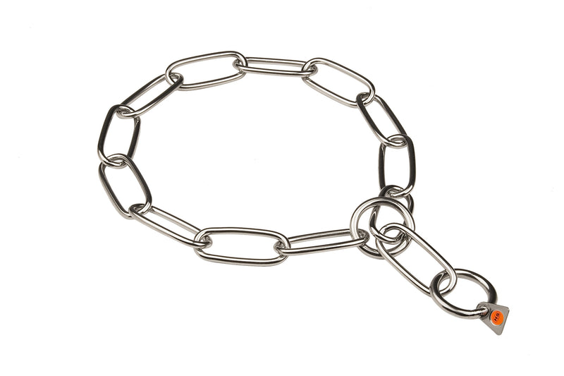 [Australia] - Herm Sprenger Stainless Steel Long Link Chain Collar - 4 mm x 21 Inches 