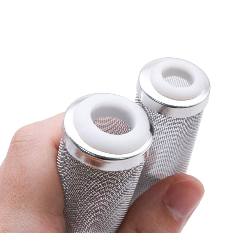 [Australia] - JETEHO 2pcs Stainless Steel Aquarium Filter Inflow Inlet Basket Mesh Shrimp Protect Aquarium Filter Guard 