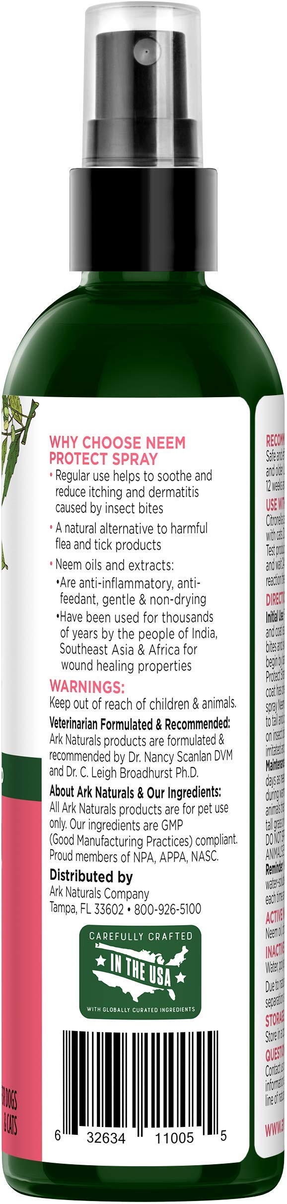 ARK Naturals PRODUCTS for PETS 326013 Neem Protect Spray, 8-Ounce - PawsPlanet Australia