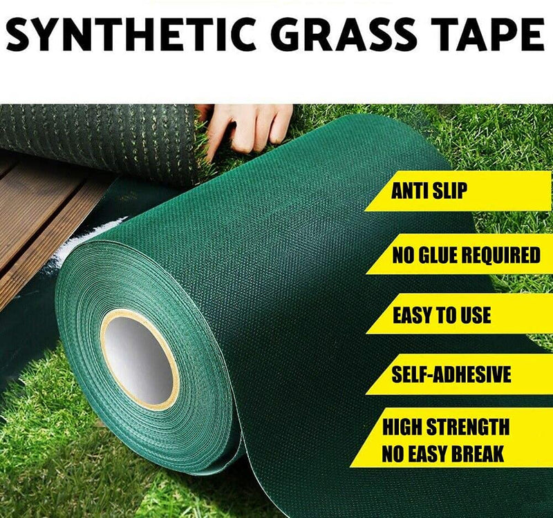 LATERN Artificial Grass Jointing Tape, 15cm x 10m Self Adhesive Joining Turf Tape Fixing Synthetic Lawn Seaming Tape for Connecting 2 Pieces Fake Grass Carpet - PawsPlanet Australia